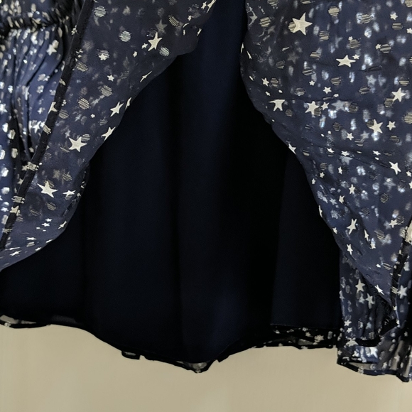 Kate Spade Navy Night Sky Lurex Dot Silk Skirt, 12 - Picture 4 of 6